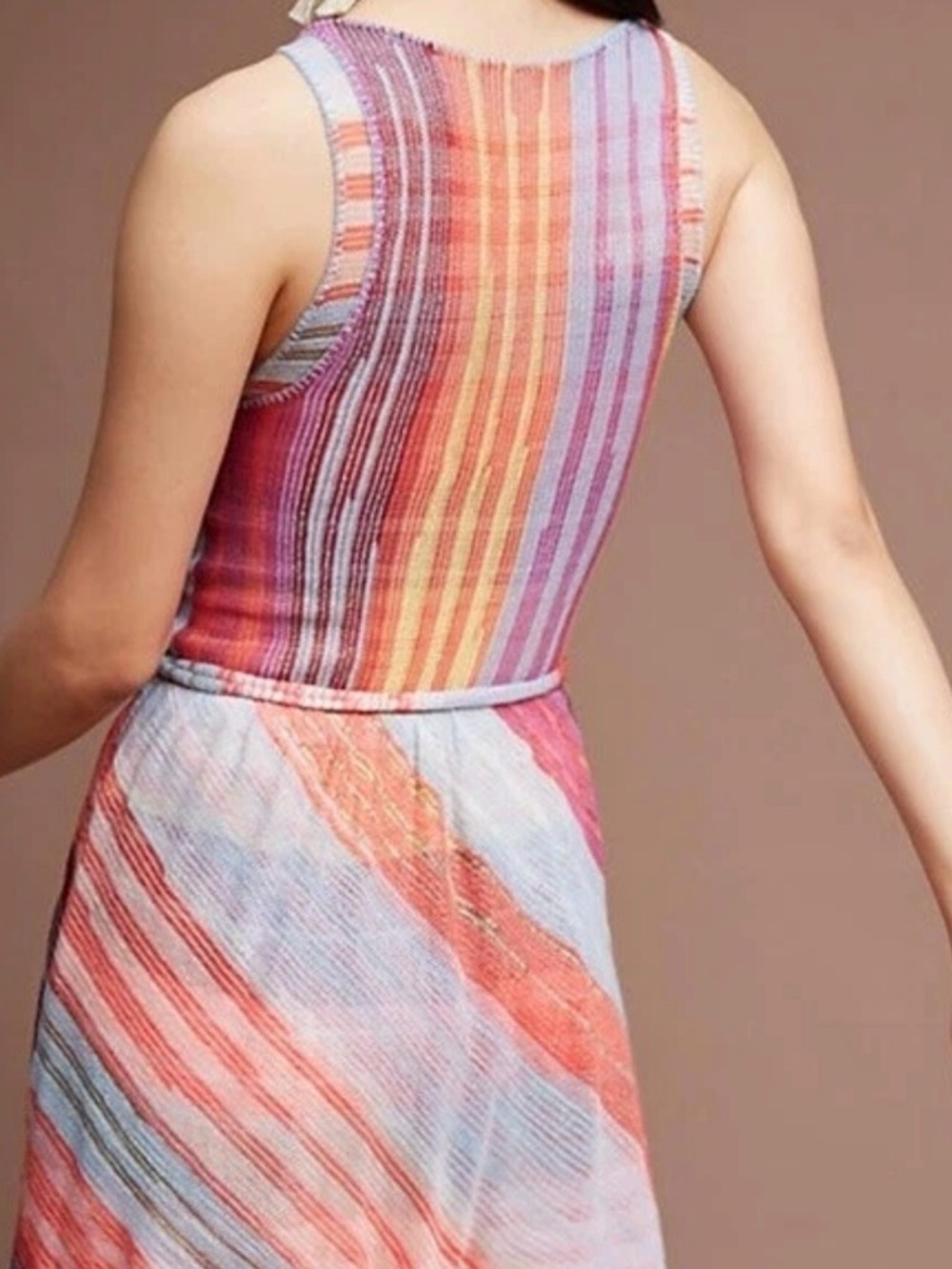 Anthropologie Reverie Rainbow Sweater Dress By Cecilia Prado Size M NWT Colorful - Picture 2 of 13